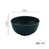 Tazón Redondo de Plástico Simple de 15 cm para Uso Doméstico, Engrosado y Duradero, Adecuado para Arroz, Desayuno, Avena y como Tazón para Sopa de Grado Alimenticio