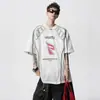 Camiseta Deportiva de Manga Corta Secado Rápido American Racing para Hombre y Mujer en Verano Nuevo Diseño Holgado y Transpirable Casual de Media Manga
