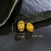 Prata 925 Banhada a Ouro Corpo Inteiro Estilo Antigo Estrela Oca Contas Cilindricas Contas Espaçadoras Acessórios Joias DIY Artesanato Fino Componentes de Contas Espaçadoras