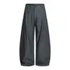 Pantalones Anchos Rayados Estilo Retro Americano Old Money Jiamu Unisex Negros Casuales para el Trabajo