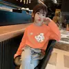 H2279# camiseta de manga comprida para meninos e meninas algodão infantil confortável respirável estilo western jaqueta casual outono novo
