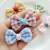 DIY Hecho a Mano Tela Cuadros Grandes Lazos Accesorios Ropa Accesorios para la Cabeza Bolsas Calcetines Accesorios para el Cabello Accesorios Fabricante Mayorista