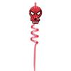Serie de Dibujos Animados de Spider-Man Popotes Espirales Accesorios de Popote Suave de PVC Fiesta Popotes Creativos Reutilizables