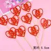 Decoração de Bolo de Aniversário Palavra Feliz Casamento AMOR Flor Plug-in Mesa de Sobremesas Terno Vestido Pequeno Vestido de Casamento Cartão