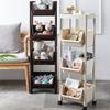 Estantería de Almacenamiento Gruesa Grande para el Hogar de Plástico de Pie Multicapa para Cocina Gabinete de Almacenamiento Multiusos Desmontable