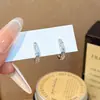 Pendientes de Zirconia Estilo Ins Casual, Pendientes de Diamante Marquise de Lujo Accesible a la Moda para Mujer, Elegantes y con Estilo Europeo y Americano, Pendientes de Gama Alta y Elegantes