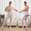 Medias de seda blancas, pantimedias de talla grande, calcetines de baile para adultos de talla grande para primavera y verano, calcetines de base gruesa de 1,2 mm para estudiantes de práctica.