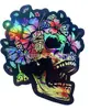 Nuevo Producto Creativo: Colgante de Acrílico para Coche de Mariposa Calavera Rosa, Suministros para Fiesta de Halloween, Decoraciones para el Hogar