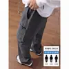 Calças Cargo Americanas Cleanfit para Lenhador Masculino Verão 2025 Novas Largas Retas Casuais de Perna Larga para Homens