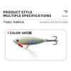 Señuelo para Pesca de Orilla: Señuelo de Jigging de Plomo con Plumas de 7-20g con Anzuelo con Ranura de Sangre para Pescar Cabeza de Serpiente y Lubina Negra en Agua Dulce y Salada