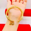 Pulsera auspiciosa Guochao lujo ligero alta gama latón chapado en oro etiqueta de campana de apertura fuente de joyería fabricantes al por mayor