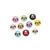 Corrente para Celular Colar Pingente Grampo de Cabelo Acessórios de Joia de Liga Metálica com Contas Estampado de Cachorro Fofo de Desenho Animado para Aniversário