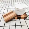 Posavasos Creativo de Madera Maciza Grabado de Logo Bandeja de Té Personalizada de Madera Soporte para Tazas Esterilla de Té Posavasos de Madera para Té Almohadilla Térmica Japonesa