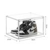 Caixa de Armazenamento de Bolsas Caixa de Armazenamento de Cosméticos Transparente Espessada À Prova de Poeira Armário Expositor de Armazenamento de Caixas Surpresa Bubble Mart Caixa de Sapatos
