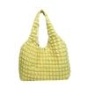 Bolsa de Plumón Estilo Coreano Nubes Plisadas Bolso Tote Casual Temperamento Viajero Ocio Versátil Gran Capacidad Transfronterizo