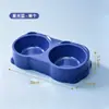 Tigela Dupla para Cães e Gatos, Antiderramamento, Alimentação Integrada de Água e Ração, Diâmetro Grande, Fácil de Guardar, Tigela Dupla de Plástico para Pets