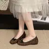 Zapatos Planos con Lazos Estilo Hada que Aumentan 4 cm de Altura, Nuevos de Verano 2026 Estilo Francés Suave Zapatos Planos de Tacón Bajo para Combinar con Faldas