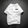 Camiseta Suelta de Manga Corta con Letras de Marca de Tendencia Nacional China Camiseta de Manga Media de Color Sólido para Hombre 100% Algodón Cuello Redondo Verano Retro Original