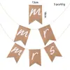 Banderines de Just Married Decoración de Boda Banderín Banner de Cola de Golondrina Banner de Letras Bandera de Cadena Bandera Colgante