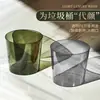 Cubo de basura para sala de estar, uso doméstico, lujo ligero, transparente, para baño, inodoro, cocina, escritorio, oficina, papelera, contenedor de almacenamiento para dormitorio