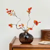 Adornos de Florero de Vidrio Estilo Medieval, Decoraciones para Arreglos Florales de Sala de Estar, Muebles Blandos para el Hogar Estilo Retro de Lujo Accesible de Alta Gama