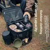 ISE MOUNT Bolsa de Armazenamento Grande Capacidade para Exterior 20L Conjunto Panela Fogareiro Anti-colisão Bolsa de Armazenamento para Cilindro de Gás Bolsa para Acampamento Piquenique