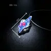 Materiales Importados de Zibo, Diseño de Nicho, Colgante de Perla con Carcasa de Vidrio, Alto Valor Estético, Collar de Vidrio para Regalo, Puramente Hecho a Mano