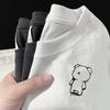 Verão Explosões Estilo Ocidental T-shirt All-match Esportes bonito estampado moda emagrecimento fino pescoço redondo manga curta T-shirt Masculino Top