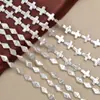 Collar de Cuentas Irregulares con Forma de Concha Estilo Barroco Imitación, Cuentas Sueltas, Rombo, Cruz, Trébol de Cuatro Hojas, Accesorios de Joyería Semi-Terminados para DIY