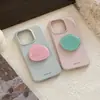 Capa Estojo de Cristal para Apple 17 Pro Max, Adequada para iPhone 16, 18 Pro, Estilosa Estilo Ins Minimalista Capa Macia para iPhone 15