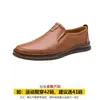 Sapatos Casuais Masculinos de Primavera Brancos Couro Genuíno Solado Macio Pé Largo Sapatos de Couro Respiráveis Solado de Carne Driving Dad Doug Sapatos Masculinos