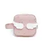 Bolsa de Maquiagem Fofa com Estampa de Asas de Anjo e Estrelas - Rosa Nylon Bolsa de Viagem para Maquiagem para Mulheres