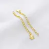 Cadena de Extensión para Pulsera y Collar Hecho a Mano con Forma de Gota de Agua, Corazón y Estrella de Cinco Puntas, Chapada en Oro de 18 Quilates, Conservación del Color, Accesorios de Ajuste
