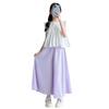 Pantalones de Moda para Niñas de Estilo Coreano, Sueltos de Pierna Ancha, Pantalones de Moda de Verano de Color Sólido para Niños Mayores