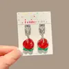 Novos Brincos de Clipe Perfurados para Crianças, Brincos Fofos do My Little Pony, Brincos de Desenho Animado da Moda para Meninas, Pingentes para Meninas