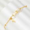 Pulsera de bambú color oro arena para mujer, estilo nuevo contigo, ligera, lujo suficiente, patrimonio antiguo, chapada en oro de 18 quilates, moda nacional para novia