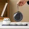 Taza Creativa Panda Express Set de Té Portátil para Viaje Traje Regalos de Negocio Una Tetera Tres Tazas Regalos para Actividades de Empresa