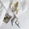 Nova Faixa de Cabelo Longa com Fita Floral para Mulheres, Lenço de Seda Estampado Retrô Estilo Coreano, Acessório de Cabelo Versátil, Lenço Decorativo