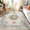 Alfombra de Imitación Cachemir con Flores Frescas Transfronteriza Temu para Sala de Estar, Cojín Antideslizante Resistente a Manchas para Sofá, Alfombra Fácil de Cuidar para Mesita de Noche