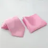 Conjunto de Gravata Masculina de 8cm Amarrada à Mão com Lenço de Bolso Liso Quadrado Pequeno, Terno de Uma Cor, Traje Formal de Negócios