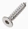 Tornillos Autorroscantes de Acero Inoxidable 304 con Cabeza Avellanada Hexagonal M1.4~3 Tornillos Autorroscantes de Acero Inoxidable 304 con Cabeza Plana Hexagonal
