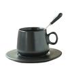 Taza de café de cerámica mate de 300 CC con platillo, taza de café estilo europeo, juego de tazas de café, taza de capuchino