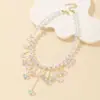 Nuevo Collar de Mariposa de Colores con Borla y Cuentas, Personalizado, Sexy, Francés, Dulce Temperamento, Cadena Versátil para la Clavícula