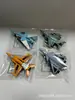 Modelo de avión de aleación de retroceso de simulación de camuflaje militar transfronterizo juguete de avión de pasajeros inercial para niños regalo