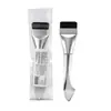 Pincel de Base Gecomo com Ponta Dupla Cauda de Peixe, Não Absorvente, Uniforme, Leve, Pincel para Máscara, Ferramenta de Beleza para Aplicação de Maquiagem