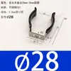 Abrazaderas elásticas de acero inoxidable aisladas recubiertas de goma para tuberías, clips para tuberías, abrazaderas en forma de U, abrazaderas para tubos de lámparas, clips de resorte para tuberías de agua y soportes.
