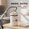 Bolsa isotérmica de papel de aluminio engrosado para almacenamiento de alimentos para bebés, con tejido impermeable y resistente al desgaste, cierre de cremallera, asa de transporte y correa para colgar en un cochecito.