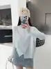 Cardigan Suéter Feminino Casual Andy de Veludo com Gola Redonda, Malha Trançada Fashion Redutor de Idade, Versátil com Patchwork de Renda