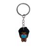 Llavero de chica negra, llavero de PVC especial transfronterizo europeo y americano con dibujos animados, llavero, bolso, accesorios de decoración
