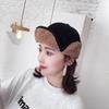 Moda versátil Ins Lei Feng chapéu feminino estilo coreano lã de cordeiro ciclismo chapéu à prova de vento inverno à prova de frio quente chapéu de locomotiva